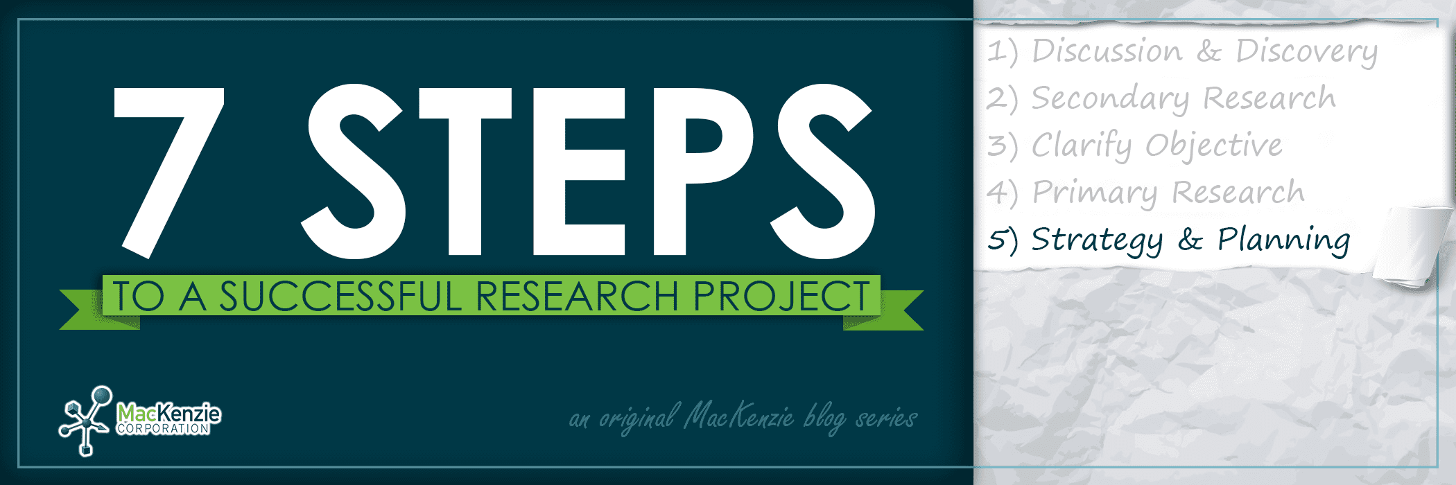 A Successful Research Project – Step 5: Strategy & Planning